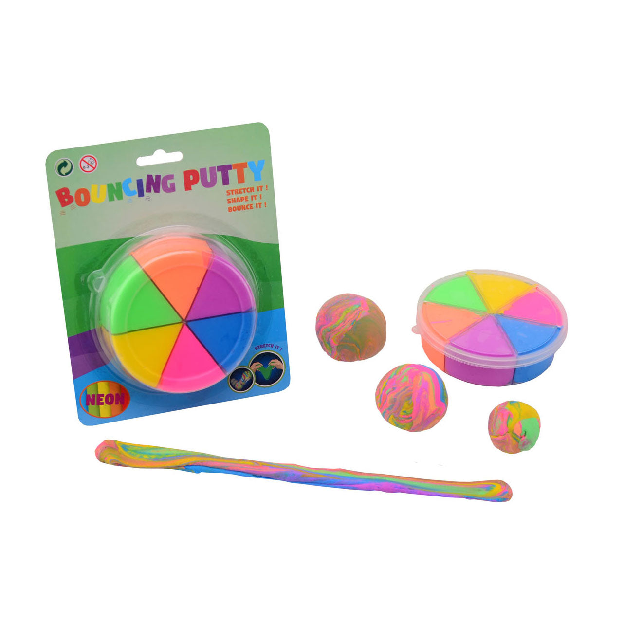 Bouncing Putty 6 Neon Colores