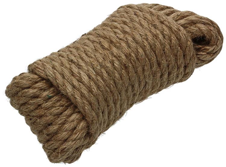 Mack 1013967 - cuerda de yute hebra retorcida 8mm 10m | 5 piezas