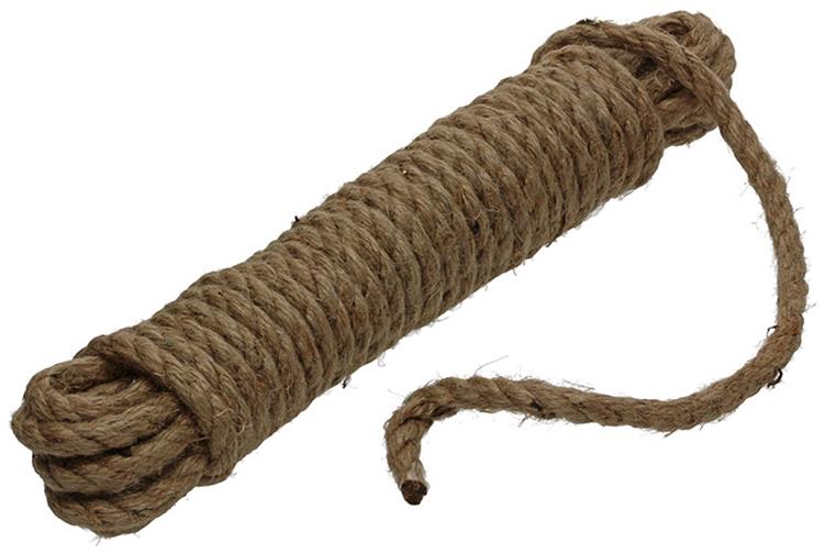 Mack 1013968 - jute rope twisted strand 10mm 10m | 5 pieces