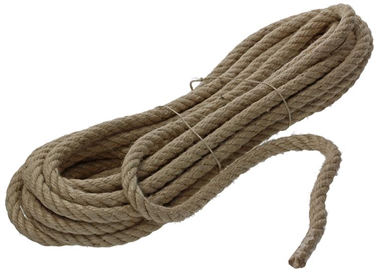 Mack 1013969 - corda di iuta trefolo ritorto 12mm 10m | 5 pezzi
