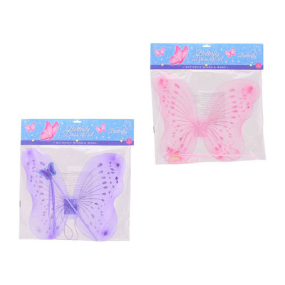 Johntoy butterfly wings with magic wand