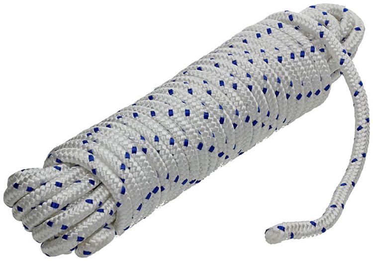 Mack 1013979 - filo pp intrecciato bianco blu 12mm 15m | 5 pezzi