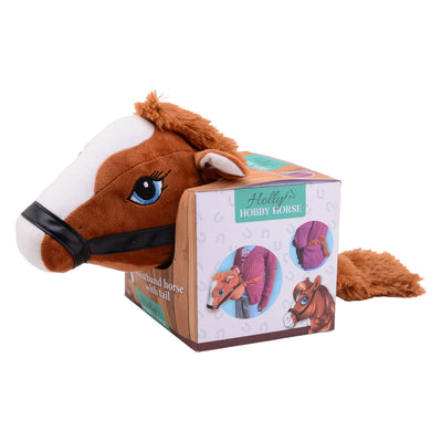 Cabeza de caballo de Holly Horse marrón con elástico