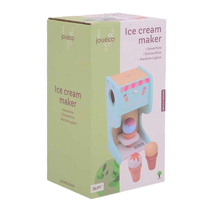 Joueco Wooden Machine con bombillas de hielo, 6dlg.