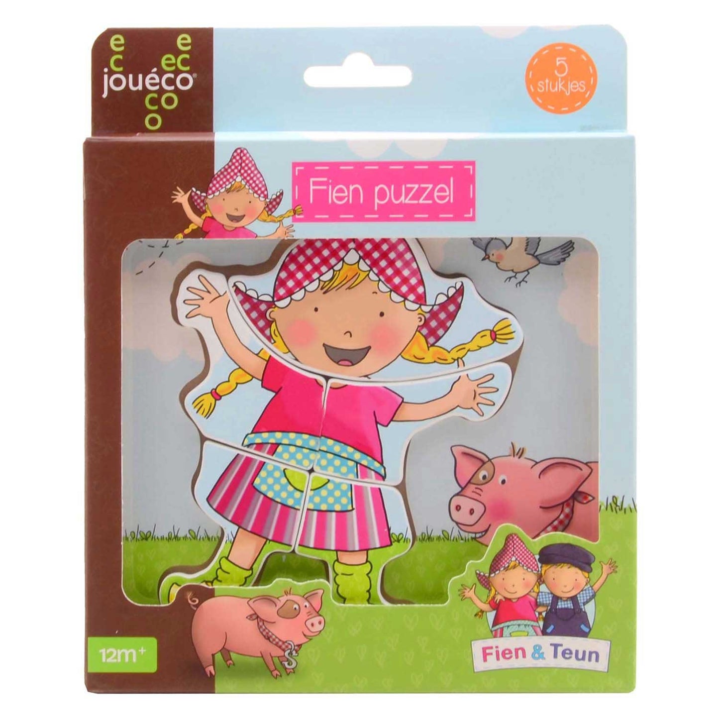 Johntoy jouéco® fien teun puzzle in legno fien