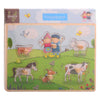 Johntoy jouéco® fien teun puzzle con bottoni in legno
