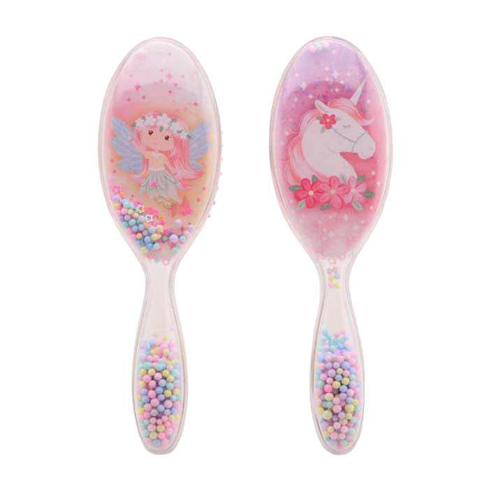 Johntoy lala unicornio cepillo para el pelo en la tarjeta 2 culo