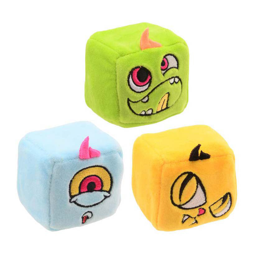 Johntoy slow rise pluche monster kubus
