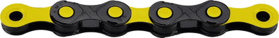 Cadena de bicicleta KMC DLC 12 - 126 Schakels (negro amarillo)