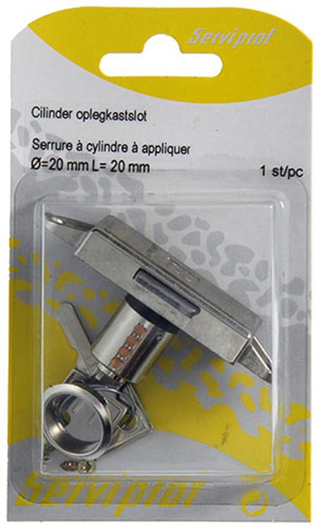 Mack 1014019 - cerradura de armario cilíndrica de superficie ø 20 mm l20 mm | 5 piezas