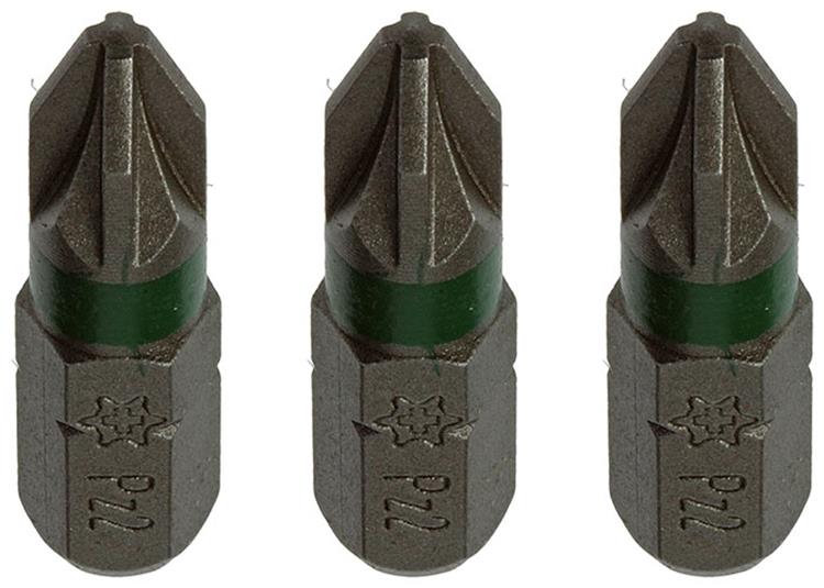 Mack 1018296 - punta de tornillo pz2 l25mm 3uds | 5 piezas