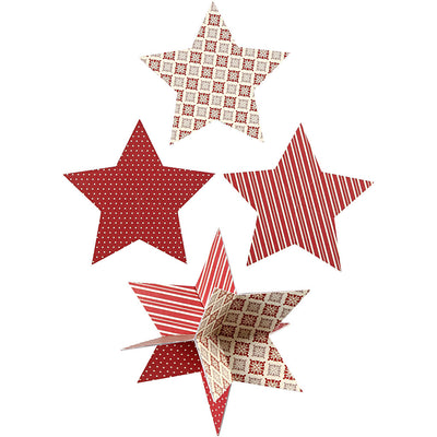 Vivi gade stars 3d, d 15 cm, 300 gr, 3 pezzi 1 scatola