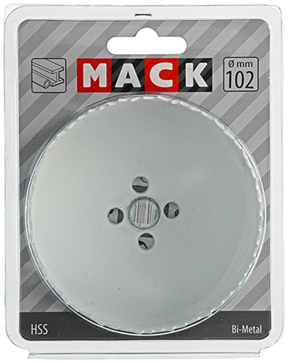 Mack 1018336 - sierra de corona bimetálica ø 102mm | 3 piezas