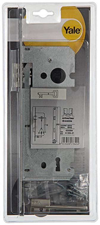 Yale 1019016 - 1 cerradura de embutir doble desplazada de centro a centro. lr a1353 50mm | 1 pieza