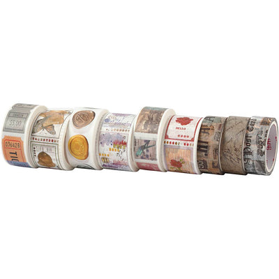 Nastro per mascheratura Creative Company, l: 3+5 m, l: 15+25 mm, 9 rotoli 1 scatola