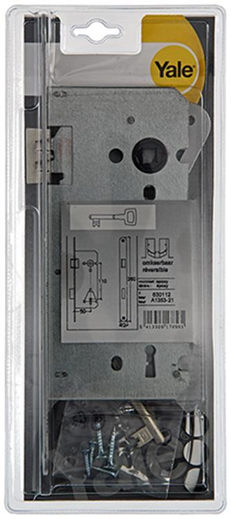 Yale 1019030 - 1 cerradura de embutir doble ajustada de centro a centro. lr a1353 60mm | 1 pieza