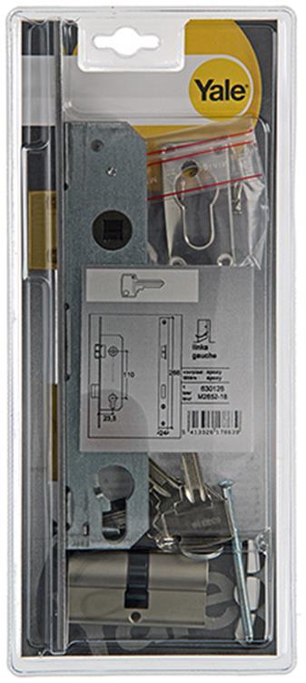 Yale 1019037 - 1 cerradura puerta estrecha + cil. seleccione izquierda m2652 23 mm | 1 pieza