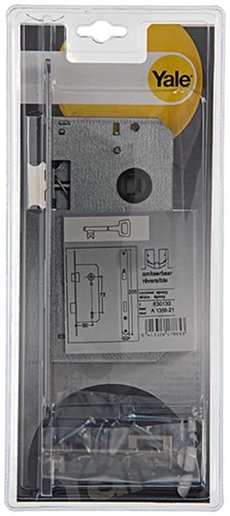 Yale 1019039 - 1 cerradura de embutir doble l r a1356 50mm | 1 pieza