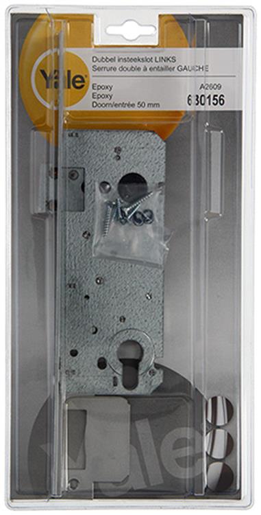 Yale 1019052 - 1 cerradura de embutir z cilindro doble l a2609 50mm | 1 pieza