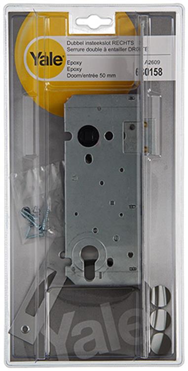 Yale 1019053 - 1 cerradura de embutir z cilindro doble r a2609 50mm | 1 pieza
