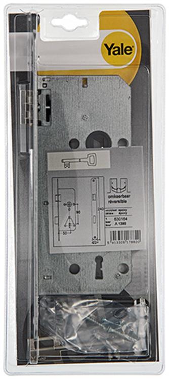 Yale 1019056 - 1 cerradura de embutir doble ajustada de centro a centro. lr a1390 50mm | 1 pieza