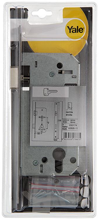 Yale 1019059 - 1 cerradura de embutir doble derecha a2606 55mm | 1 pieza