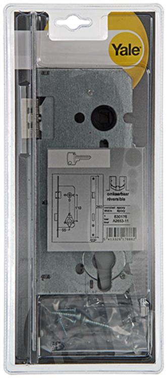 Yale 1019060 - Cerradura de embutir de 1 cilindro doble reversible BA2653 55mm | 1 pieza