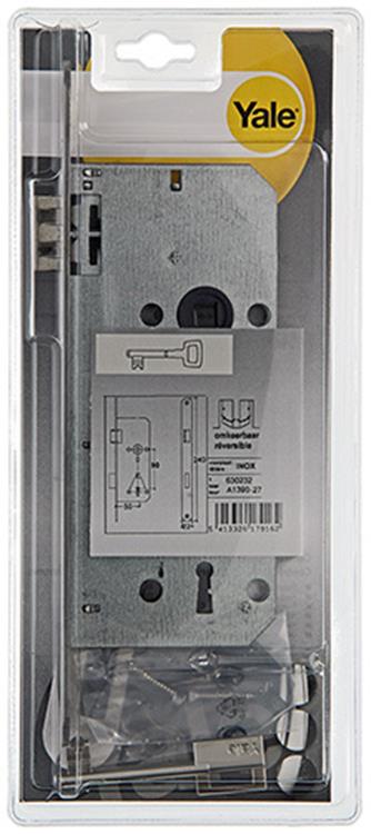 Yale 1019076 - 1 dub.instkslt afger.hk.l r a1390 50mm inox | 3 stuks