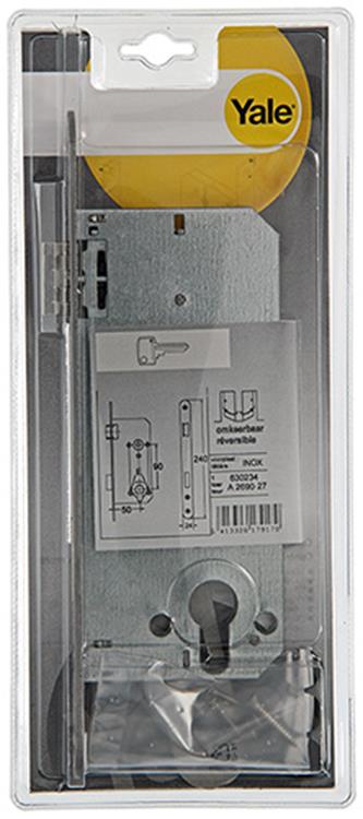 Yale 1019077 - cerradura de embutir acero inoxidable a2690 27v pz 50mm | 1 pieza