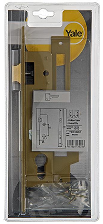 Yale 1019079 - 1 cerradura de embutir z cilindro l r 520 25mm | 1 pieza