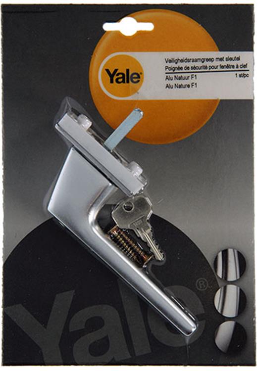Yale 1019098 - 1 manilla de ventana con llave f1 | 2 piezas