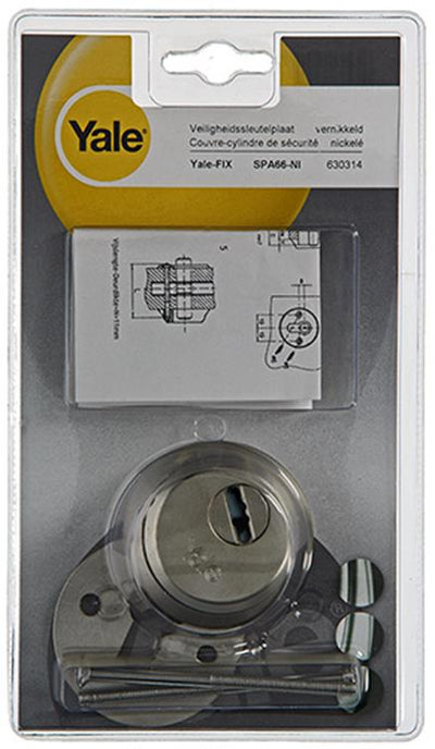 Yale 1019105 - rosetta di sicurezza ms nichelato spa66-ni | 1 pz