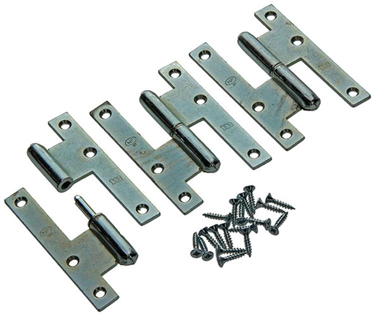 Yale 1019128 - 3 bisagras acero bicromatado l 110x70mm | 2 piezas
