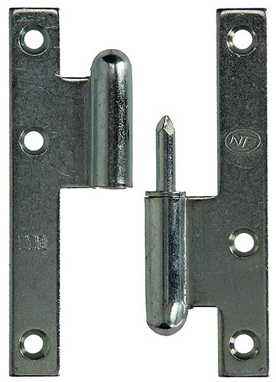 Yale 1019136 - 3 bisagras acero galvanizado derecha 110x60mm | 2 piezas