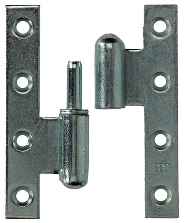 Yale 1019142 - 3 bisagras pesadas con bisagras, esquina derecha izquierda 110x70mm | 2 piezas