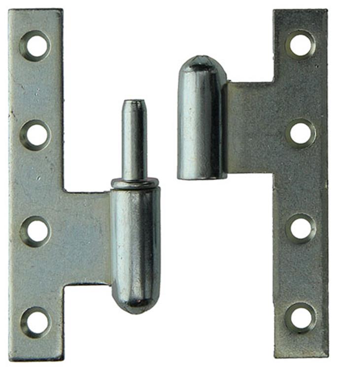 Yale 1019149 - 3 bisagras pesadas con bisagras, esquina derecha izquierda 110x80mm | 2 piezas