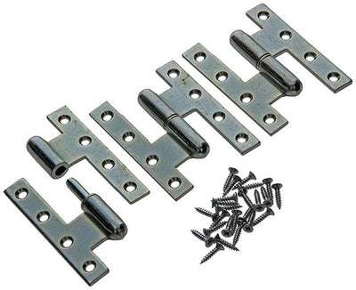 Yale 1019149 - 3 zware paumel.verz.rechte hoek links 110x80mm | 5 stuks