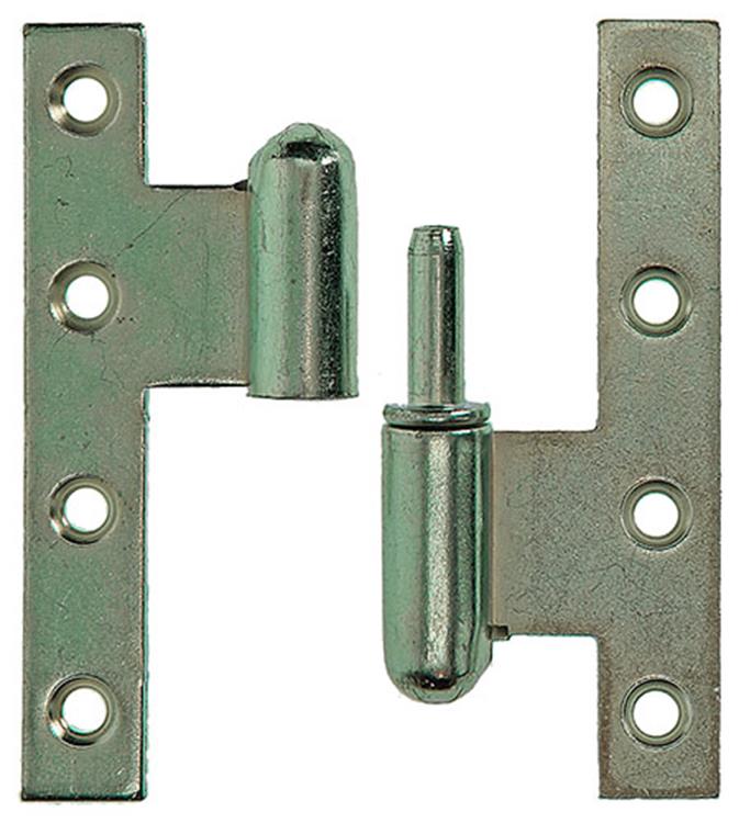 Yale 1019150 - 3 bisagras pesadas con bisagras, esquina derecha, derecha 110x80mm | 2 piezas