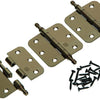 Yale 1019153 - Se quitaron las bisagras de las perillas de 3 jarrones. esquina biselada 76x76mm | 2 piezas