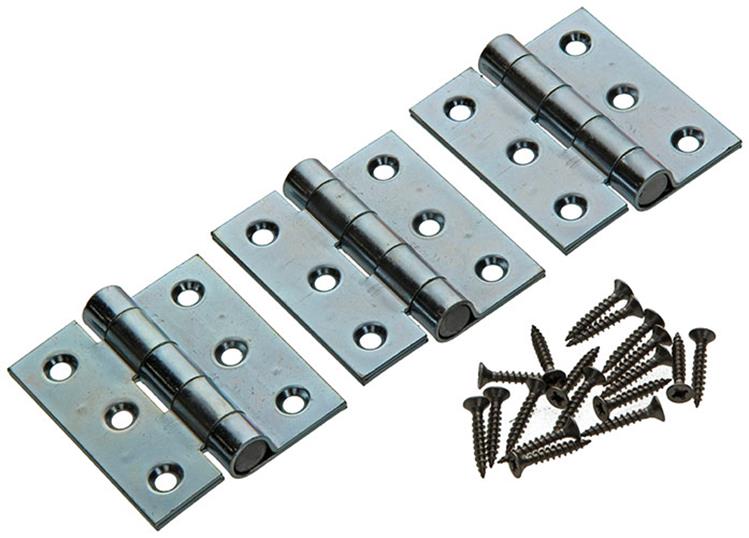 Yale 1019158 - 3 briquetas de hierro 1 hoja plisada 2 3 4 pulgadas | 2 piezas
