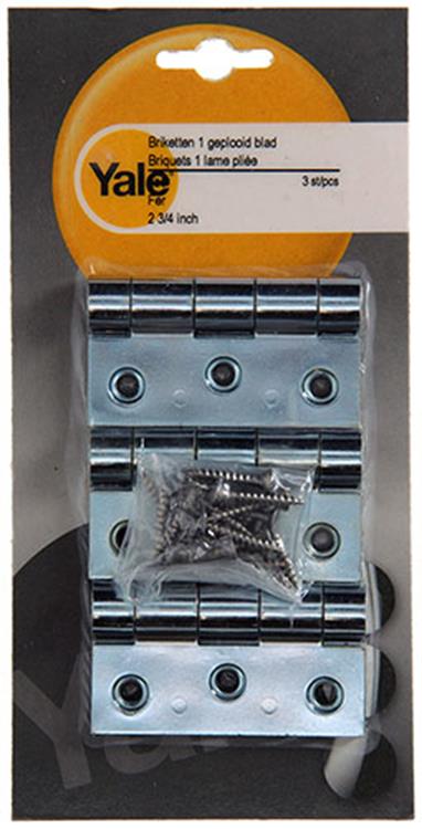 Yale 1019158 - 3 briketten ijzer 1 geplooid blad 2 3 4 inch | 5 stuks