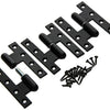 Yale 1019163 - 3 bisagras pesadas enlucidas en negro, izquierda 110x80mm | 2 piezas
