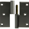 Yale 1019167 - 1 bisagra de acero inoxidable derecha con ángulo recto 80 x 82 | 2 piezas