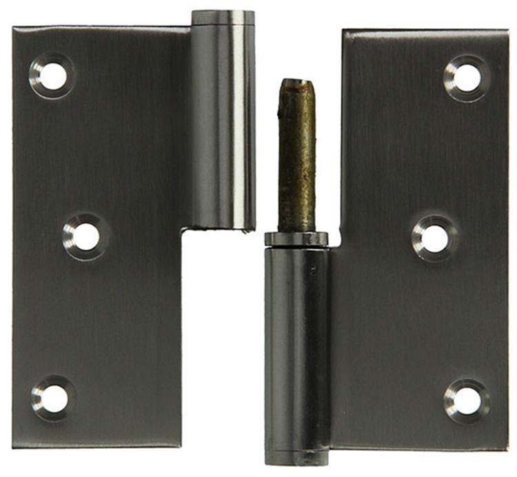 Yale 1019167 - 1 bisagra de acero inoxidable derecha con ángulo recto 80 x 82 | 2 piezas