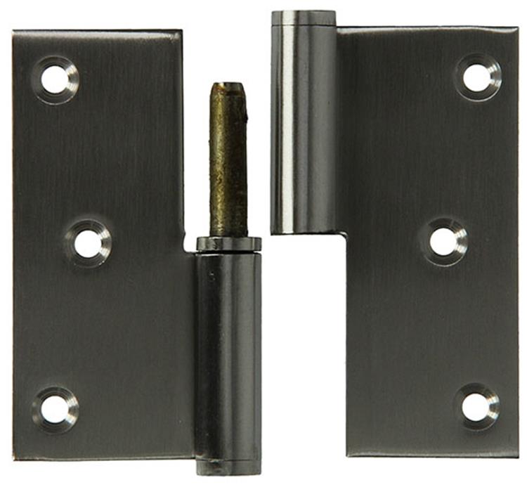 Yale 1019168 - 1 bisagra acero inoxidable izquierda con ángulo recto 80 x 82 | 2 piezas