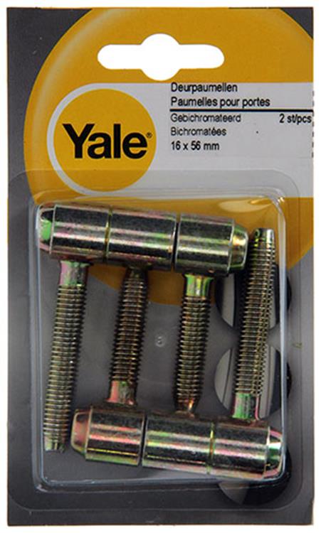 Mack 1019175 - 2 cerniere per porta bicromate 16x56mm | 5 pezzi