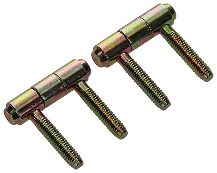 Mack 1019176 - 2 bisagras para ventana bicromatadas 13x48mm | 5 piezas