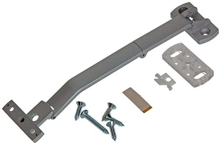 Yale 1019180 - soporte de apertura airbaie ventana corredera gris mate | 2 piezas