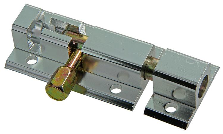 Yale 1019185 - pestillo de perfil con soporte de bloqueo, aluminio f1 50mm | 5 piezas