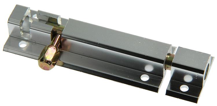 Yale 1019190 - pestillo de perfil con soporte de bloqueo, aluminio f1 80mm | 5 piezas